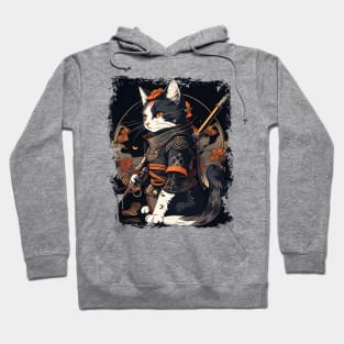 Japanese Cat Samurai Katana Catana - Love Cats Hoodie